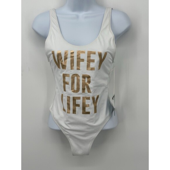 Show Me Your Mumu Wifey For Life 1 Piece Swimsuit Topanga Tank Size Small - Picture 2 of 8